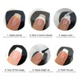 thumbnail image 2 of French Manicure Nail Guides "Curved" Half Moon Styles Tips Sticker Stencil Tips/, 2 of 4