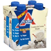 Atkins Cookies & Cream Shakes, 11 Fl oz, 4 Ct
