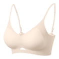thumbnail image 3 of Sujetador sin costuras fino para mujer: sujeción suave, copa semirrígida, sin aros, transpirable, para uso informal, yoga y mejora de la postura, 3 of 3