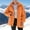 Orange, variant on GaThRRgYP Plush Teddy Fleece Women's Winter Coat Jacket,Women's Fashion Long Sleeve Solid Color Thickening Cardigan Thicken Jacket Fall Winter Warm Coat Orange S