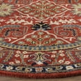 thumbnail image 3 of SAFAVIEH Antiquity Caelestinus Oriental Wool Area Rug, Red/Multi, 4' x 4' Round, 3 of 10