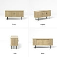 thumbnail image 3 of Storage Cabinet, Media Console, Tambour TV Stand; Sliding Door, Fluted Cabinet, Buffet Sideboard, Credenza, Table Stand for Living Room, Kitchen, 3 of 9