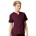 thumbnail image 2 of Maevn CORE Women's Classic V-Neck Solid Scrub Top & Full Elastic Band Cargo Scrub Pant Set [XXS - 3XL], 2 of 5