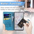 thumbnail image 2 of for Google Pixel 6A Wallet Case, Cat Dog Cartoon Cute Style with ID Card Holder PU Leather Flip Phone Cover Case for Google Pixel 6A MG Blue, 2 of 14