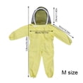 thumbnail image 3 of Traje de mono para niños Traje de protección con diseño de cremallera y capucha para niños Ropa de cuidador de abejas para niños pequeños Cubiertas para muebles de jardín amarillo METRO Matsuzay HA5412-01B, 3 of 6