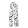 thumbnail image 6 of Havenx Mens Pajama Pant Camo Elastic Pajama with Pockets Straight-Fit Long Pj Bottoms Drawstring Loose Comfort Lounge Novelty Casual Pant,White L, 6 of 6