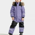 thumbnail image 7 of Kids One Piece Snowsuit Waterproof Windproof Thermal Winter Snowsuit Ski Outdoor Padded Jumpsuit with Hood for Boys Girls 1-15 Years, 7 of 7