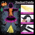 thumbnail image 2 of LEEYNEER Witch Halloween Decorations  Large Crashing Witch into Tree Outdoor Decor   Halloween Lighted Flying Witch for Tree  Yard  Patio  Porch Outdoor Decoration, 2 of 2