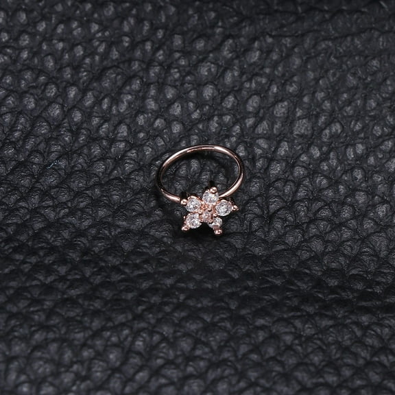 Milisten 1Pack Holiday Nose Rings Crafted From Copper With An Feature In Golden Shade