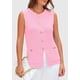 thumbnail image 4 of Chaleco tipo suéter PRETTYGARDEN para mujer, verano 2025, rosa claro, XXL, 4 of 9