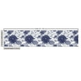 thumbnail image 2 of Ambesonne Vintage Fabric by the Yard Upholstery, Dotted Digital Paint, 2 Yards, Blue White, 2 of 4