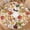 Autumn Colored Leaves, variant on Christmas Round Fitted Tablecloth with Elastic for 40-44 Inch Tables Winter Floral Leaves Print Fitted Table Cover Waterproof Holiday Theme Farmhouse Indoor Outdoor Patio Picnic Party Decor
