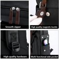 thumbnail image 4 of KKLDOGS PU Leather Laptop Backpack,Vintage Travel Rucksack for Work,Travel,Large Casual Daypacks, 4 of 8