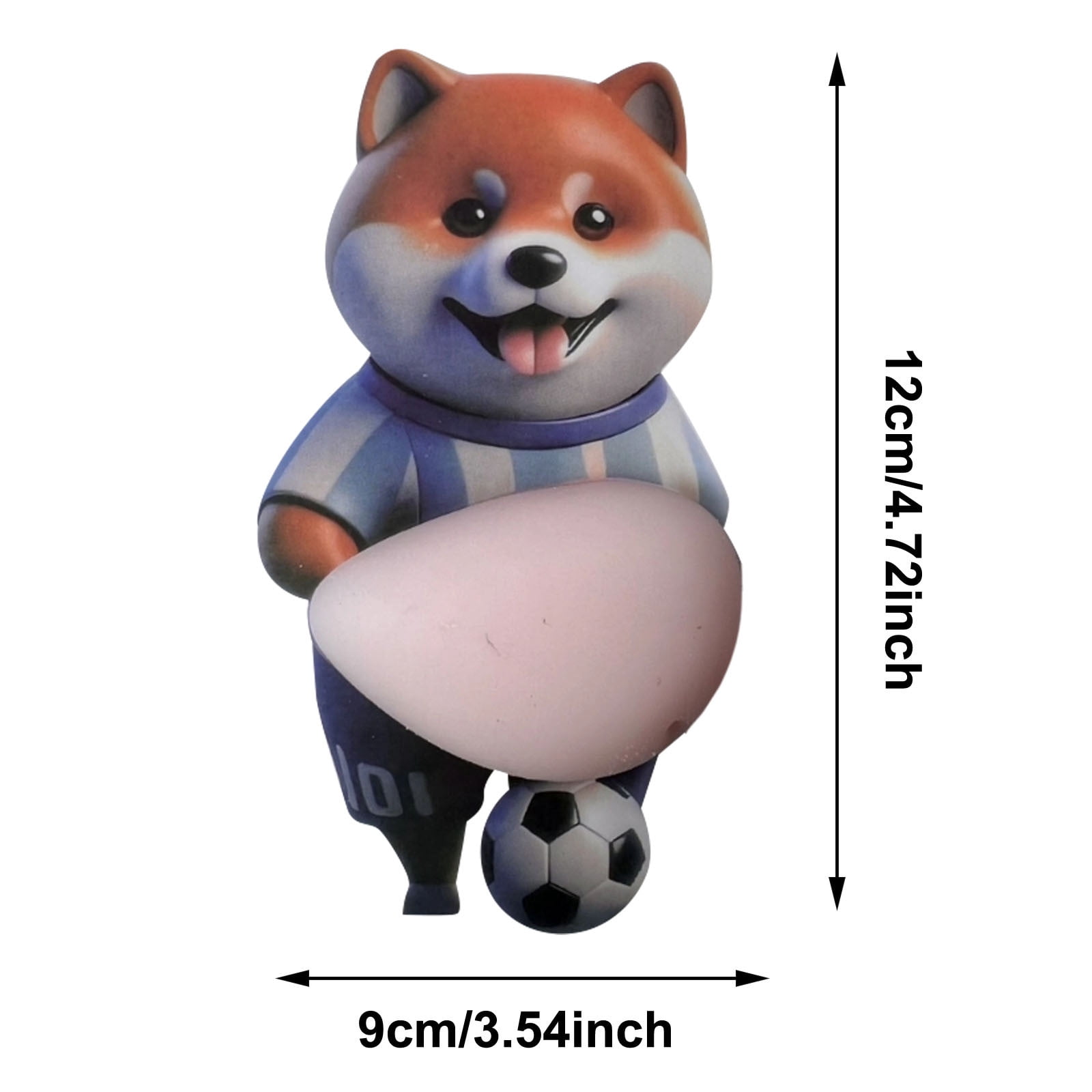 20 Pcs 3D Shiba Inu Dog Belly Stickers, Super Soft Silicone Anti-Collision Stickers, Cute Dog Belly Sticker as Car Door Protector, Table Edge Protector & Cute Decor Sticker for Home and Car