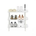 thumbnail image 4 of Pemberly Row Turn-N-Tube 26" 3-Tier Curved Freestanding Shoe Rack White, 4 of 6