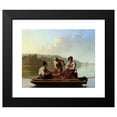 thumbnail image 2 of George Caleb Bingham 24x20 Black Modern Framed Museum Art Print Titled - Boatmen on the Missouri, 2 of 5