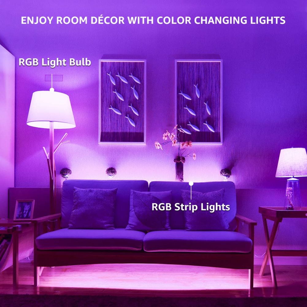 Colored light sales bulbs for room