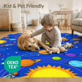 thumbnail image 4 of ODIKA Rocket Cosmic Science Classroom Themed Cartoon Playroom Theme Refined Structured Foldable Easy Care for King Size Bedroom, Master Suite, Under Bed, 4 of 7