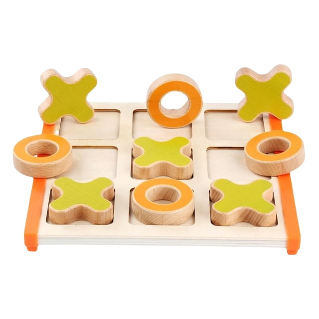 Tic TAC Toe Game Classic Tabletop Juego de mesa práctico para juegos de mesa Adultos Familia