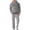 #002-Gray, variant on Yusimy Men's 2-Piece Fuzzy Hoodie Set Thickened Embroidered Letter Hooded Long Sleeve Casual Loungewear Cargo Pants