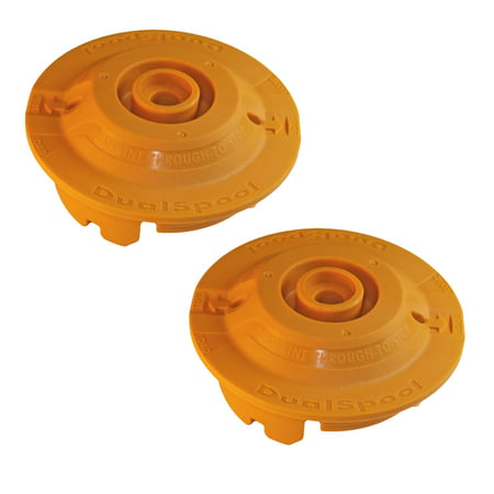 Ryobi RY26500 Trimmer (2 Pack) Replacement Dual Spool Fixed Line String Head Insert #