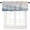 blue, variant on Beige Grey Curtain Valance for Windows/Kitchen/Living Room/Bedroom, Abstract Mottled Art Retro Modern Painting Rod Pocket Window Treatment Short Drape Topper Small Tier Cafe Curtains Panel 54X18