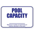 thumbnail image 1 of Pool Capacity Pool Sign,, 1 of 8