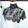 thumbnail image 2 of CAILDANL Women's Lace Turtleneck Detachable Fake Collar Half Shirt Blouse Lace Flower Pullover Simple Shirt Collar Collar, 2 of 3