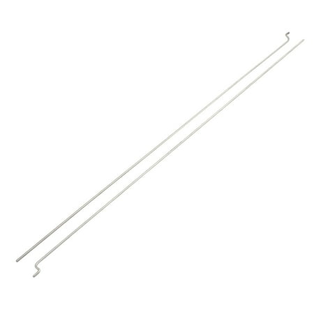 2Pcs Stainless Steel 320x1.5mm Push Rod Piano Wire for EP Nitro Gas Boat Marine