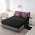 thumbnail image 5 of Castle Fairy Teens Pink Ribbon Bedding Comforter Set,Breast Cancer Queen Bedding Sets, 5 of 8