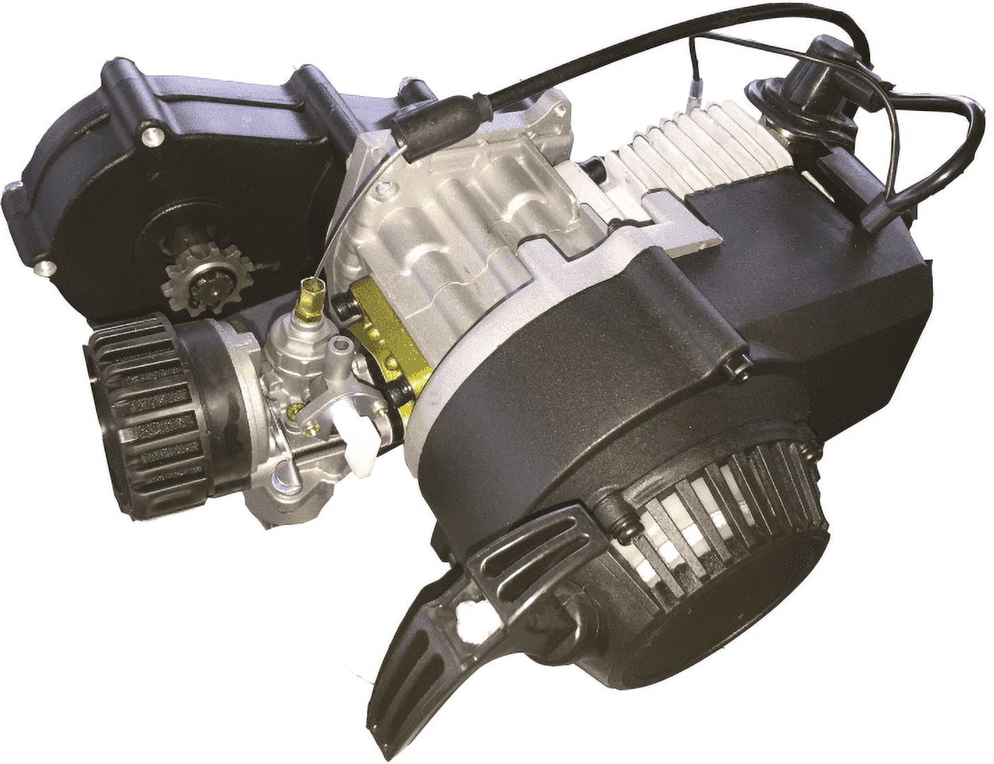 SYX MOTO 49cc 2-Stroke Engine for Holeshot Kids Mini Dirt Bike, Unisex, Pull Start