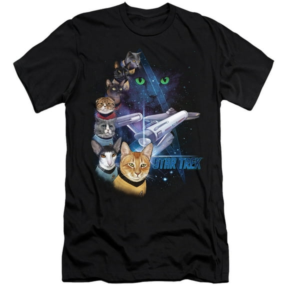 Star Trek - Feline Galaxy - Premium Slim Fit Short Sleeve Shirt - Medium