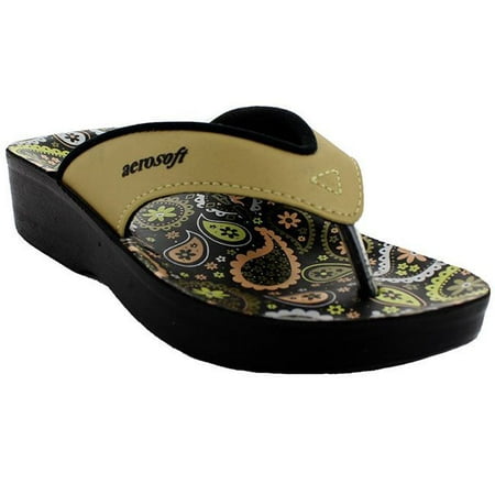 

Aerosoft - Nora Comfy Thong Strap Printed Footbed Sandals for Girls