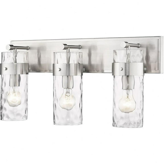 3 Light Vanity Light Fixture in Transitional Style-11.25 inches Tall and 24 inches Wide-Brushed Nickel Finish Bailey Street Home 372-Bel-4620000