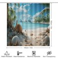 thumbnail image 2 of Seashell On The Beach Shower Curtain Sets with Rugs 4 Piece Rustic, 2 of 7