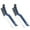 Blue, variant on MTBLYS 2-Pack Bathroom Cleaning Brush Set Hard Stiff Bristles for Toilet and Floor Grout V-Shaped Nylon Brush Head with Hidden Dirt Clip 28 Inch Handle for Tight Corners and Crevices