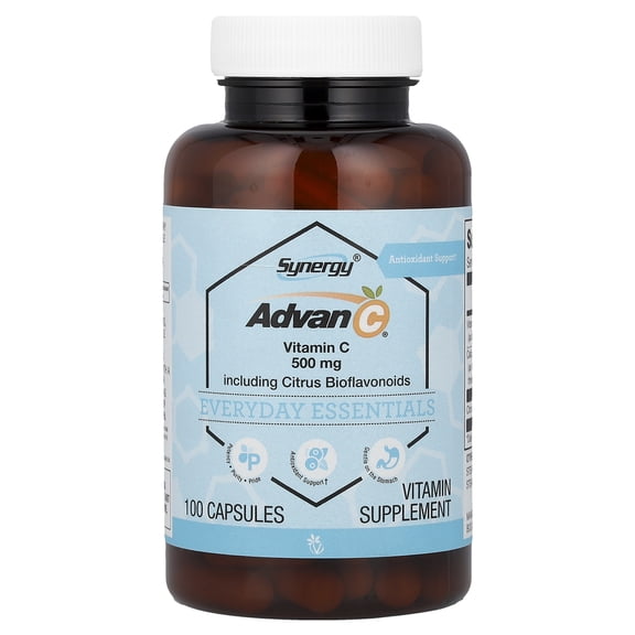 Vitacost Synergy®, Advan-C® Including Citrus Bioflavonoids, 100 Capsules