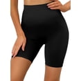 thumbnail image 1 of INSPIRE CHIC Pantalones cortos moldeadores de cintura alta para mujeres, control de abdomen, faja para muslos, panties, negro mediano, 1 of 4