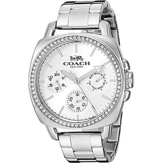 Coach Grand Black Dial Rainbow Crystals Black Mesh Band  display picture 1
