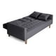 thumbnail image 5 of Sofá Cama de Lino Gris Oxford Makora con Portavasos Modelo Tammy, 5 of 8
