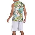 thumbnail image 2 of Sikiie Watercolor Palm Tree Basketball Jersey Reversible Men's Mesh Athletic Sports Shirts Training Practice S-4XLX-Large, 2 of 6