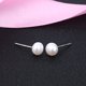 thumbnail image 1 of Pendientes de perlas de agua dulce naturales de plata S925, pendientes de perlas compactas de moda, pendientes de perlas de agua dulce, estilo versátil, 1 of 5