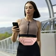 thumbnail image 5 of Bolso bandolera multifunción para exteriores, sencillo, para correr, informal, color rosa, 5 of 5