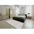 thumbnail image 4 of Ahgly Company Indoor Round Patterned Pearl White Beige Novelty Area Rugs, 3' Round, 4 of 6