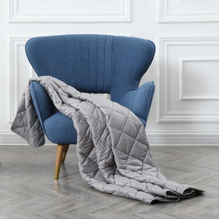 BlanQuil - 12 lb - Basic Weighted Blanket - Gray