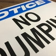 thumbnail image 4 of TRADESAFE No Dumping Signs, Wall Notice Safety Signs, 14” x 10”, 40 Mil Aluminum Safety Sign, 4 of 6