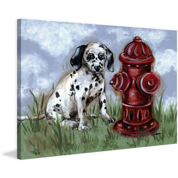 "Spot" Painting Print on Wrapped Canvas