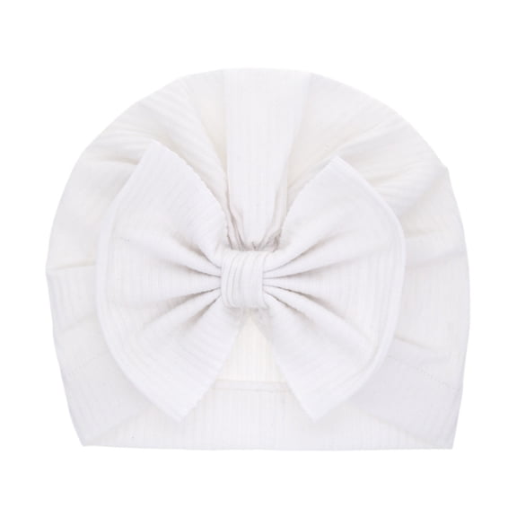Baby Bowknot Turban Hat – Soft Cotton Beanie for Newborns, Infants & Toddlers, Girls & Boys