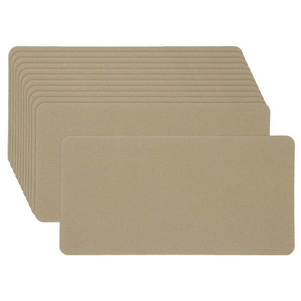 Uxcell 12 Piezas Parches de Planchar de Mezclilla para Ropa Tono Beige