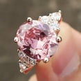 thumbnail image 4 of QQTDFG Elegant 925 Silver,Gold Jewelry Cubic Zirconia Women Wedding Jewelry Size 6-10-8-Pink 2, 4 of 5
